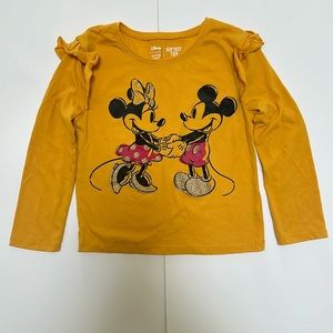 Jumping Beans Toddler Girls Disney Mickey & Minnie Mouse Long Sleeve Tee Size 5T